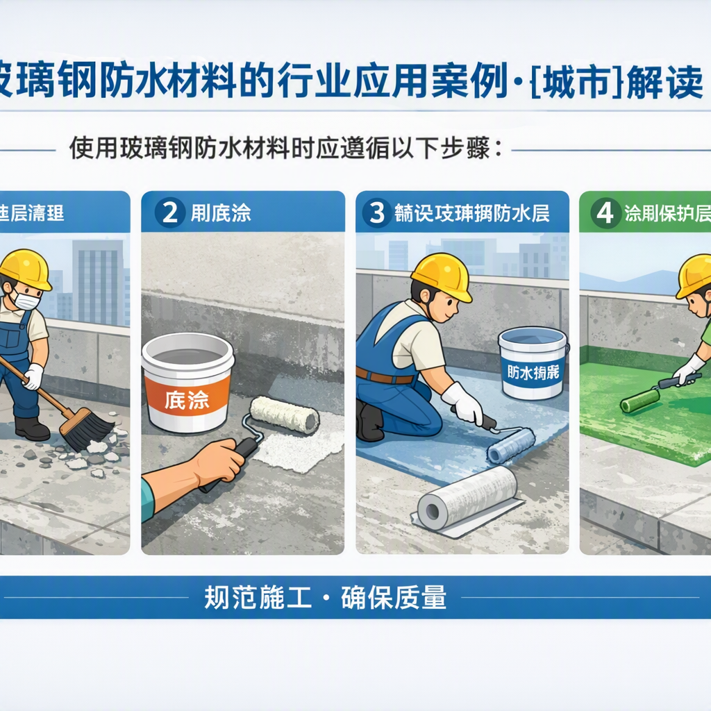 玻璃钢防水材料的行业应用案例,黔南解读